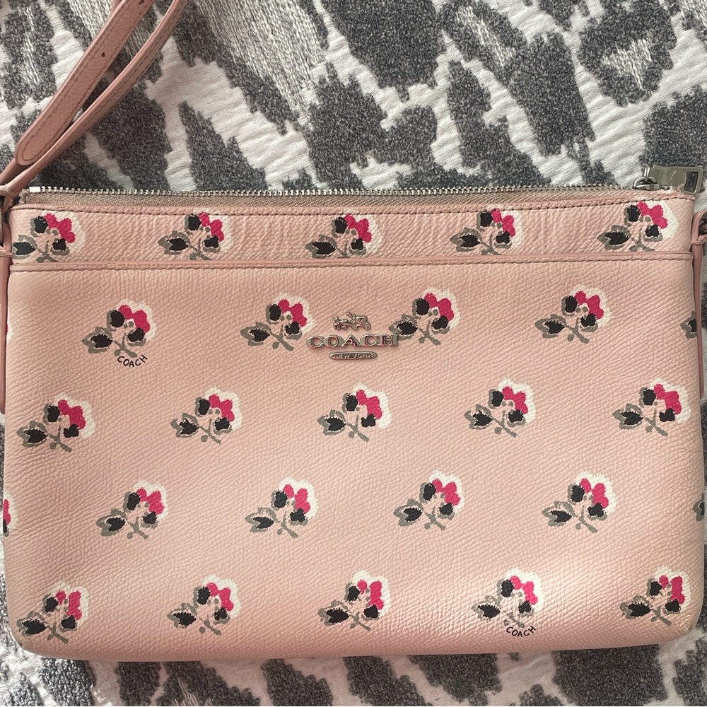 Coach Leather Floral Bag